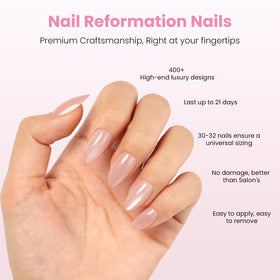 Nail Reformation close-up of velvet cat eye texture highlighting glossy depth