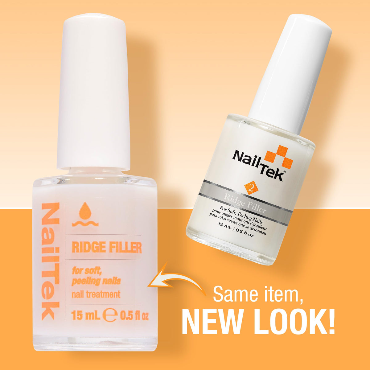 Nail Tek brush and cap close-up demonstrating precise application and easy control