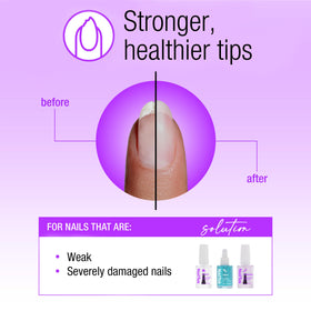 Nail Tek brush applicator close-up demonstrating precise, easy application