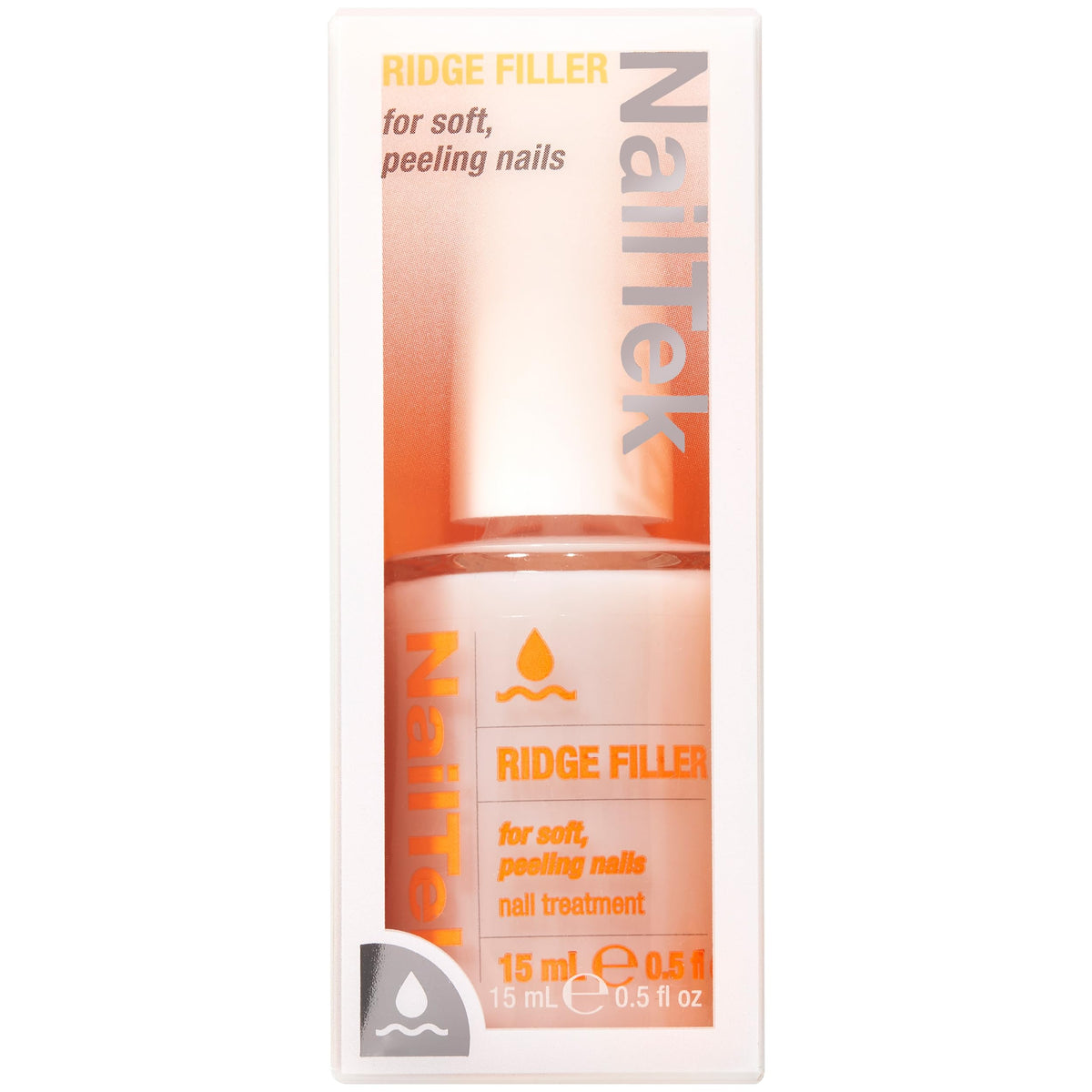 Nail Tek lifestyle shot with manicured hands demonstrating a clean, natural result