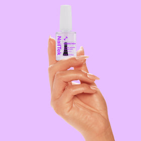 Nail Tek before and after nails demonstrating improved texture and appearance benefit