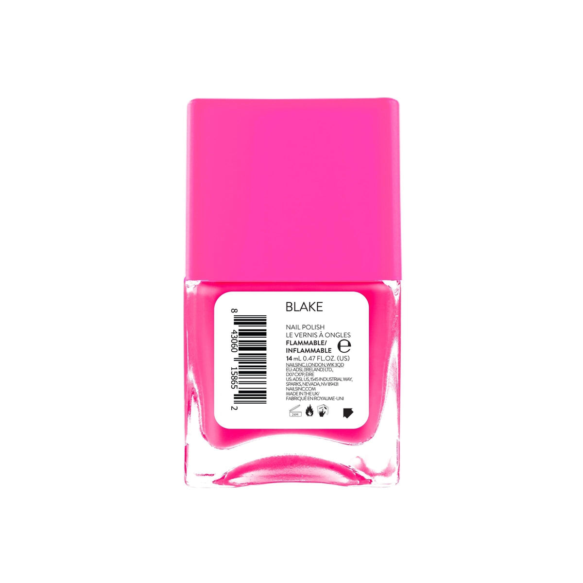 Nails Inc ingredients label showing vegan formula and mineral-enriched benefits
