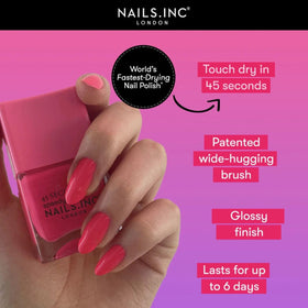 Nails Inc cap used as a mani station providing stable on-the-go painting