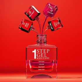 Nails Inc ingredient label showing bio-peptides and glass particles for strengthened nails