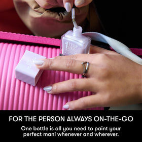 Nails Inc model hands wearing Sofia showing salon-quality manicure and flattering color
