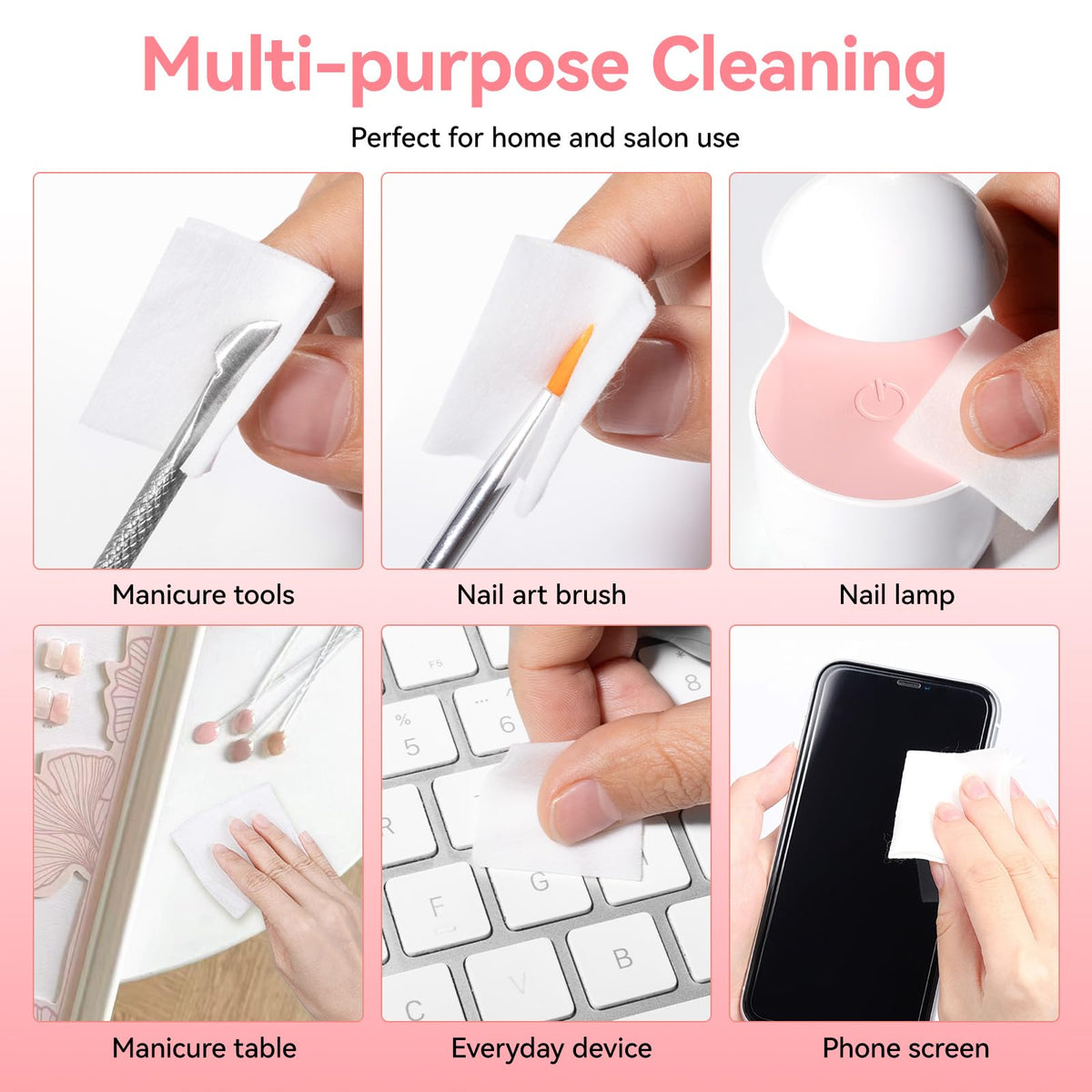 Nailshion bulk pile of pads ideal for salons and travel kits