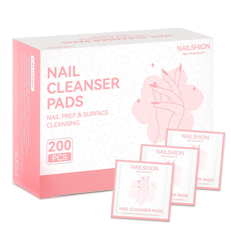 Nailshion front packaging showing 200-count set and benefits