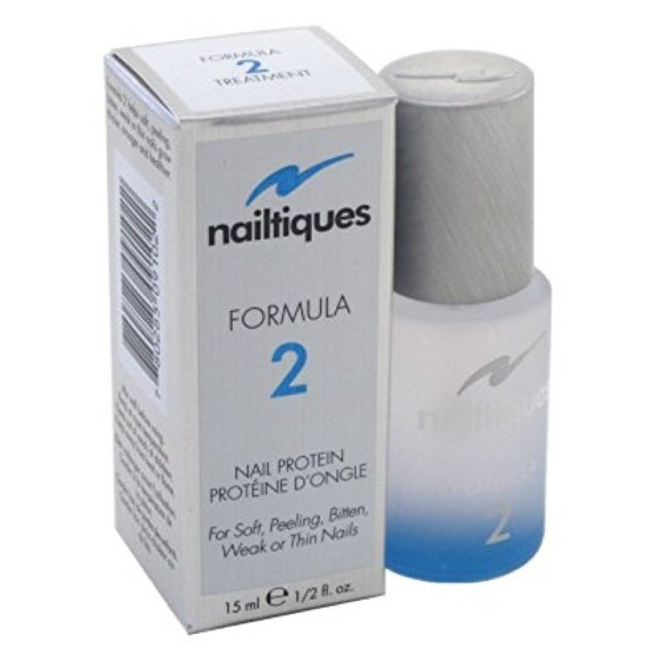 Nailtiques bottle front packaging showing label and compact benefit for strengthened nails