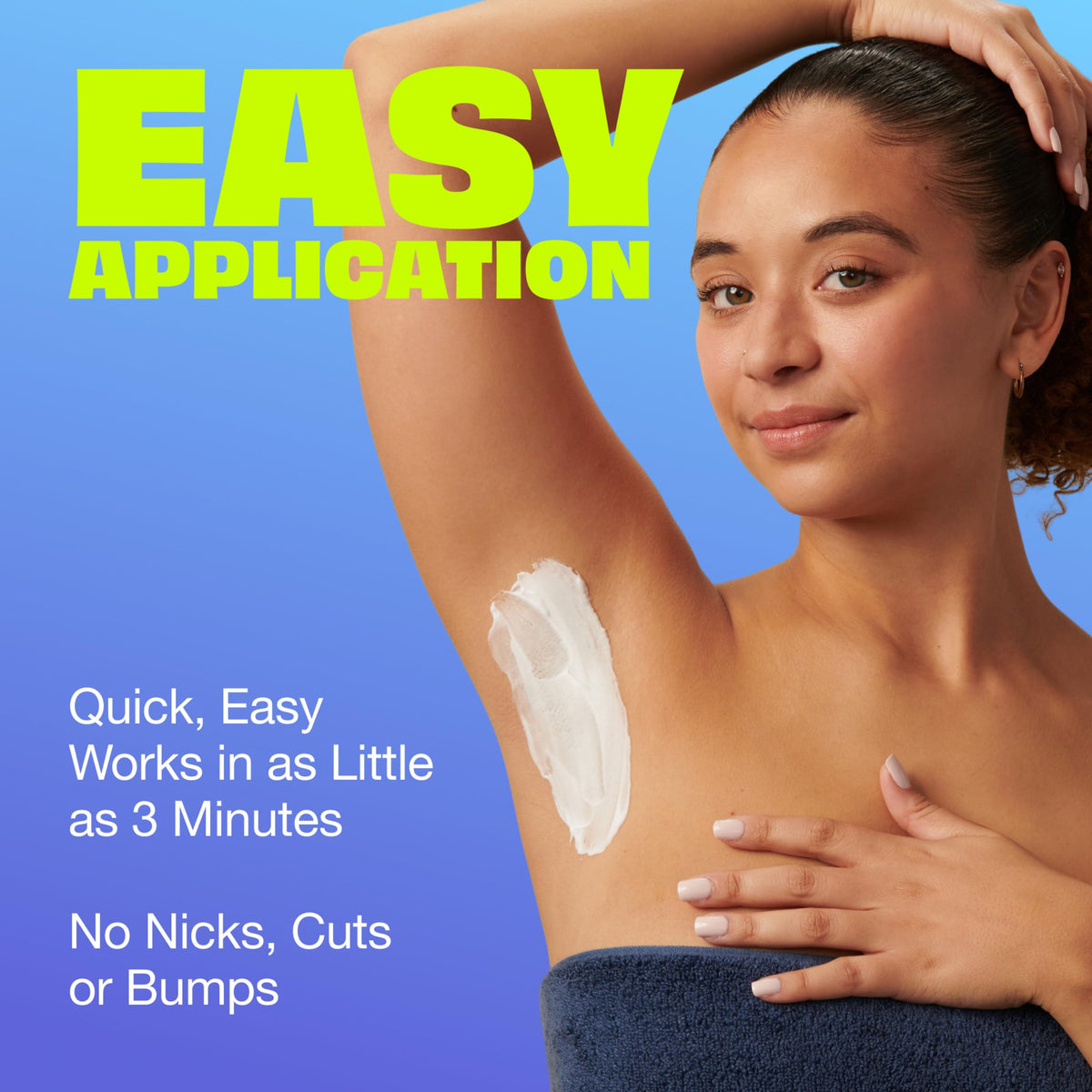 Nair after use smooth legs showing silky stubble-free finish
