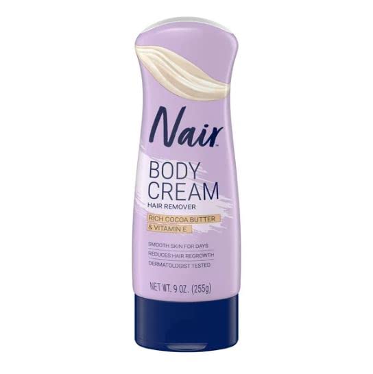 Nair before-and-after legs comparison showing smoother skin longer benefit