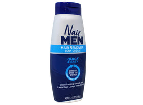 Texture of Nair cream on skin demonstrating even coverage and dissolving action