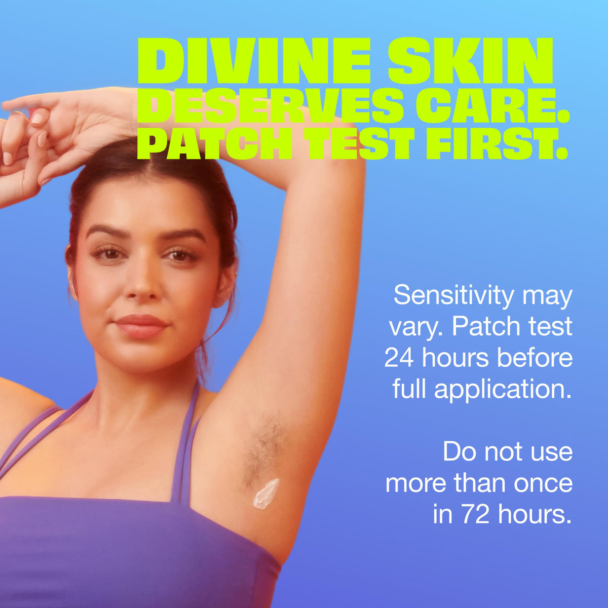 Nair Glide On being applied to bikini line for targeted, low-mess removal
