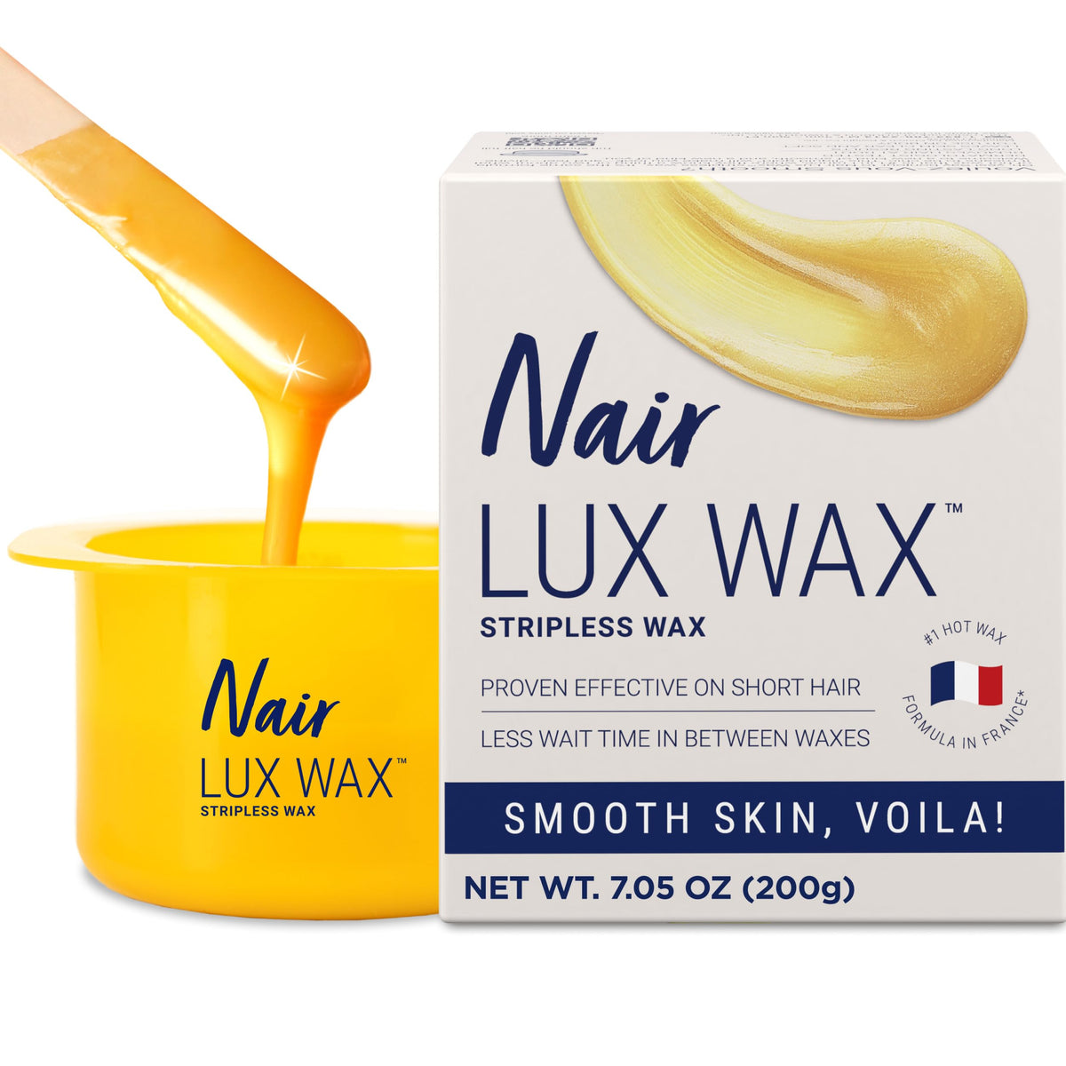 Nair front packaging showing kit and benefits