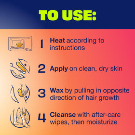 Nair waxing underarm area illustrating effective short-hair removal