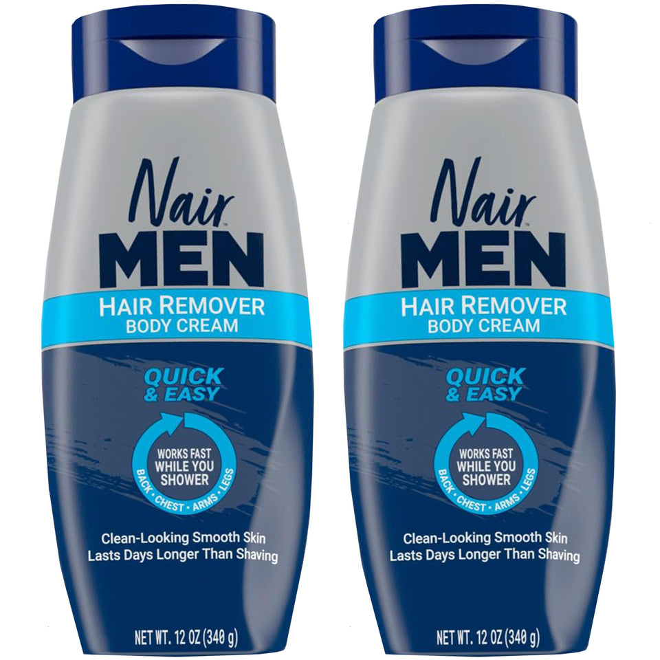 Nair men front packaging showing product and benefits