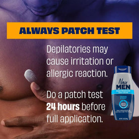 Nair men smooth skin after use showcasing longer-lasting smoothness