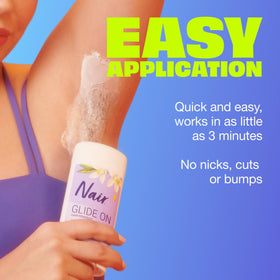 Nair product back label with directions and warnings for safe use