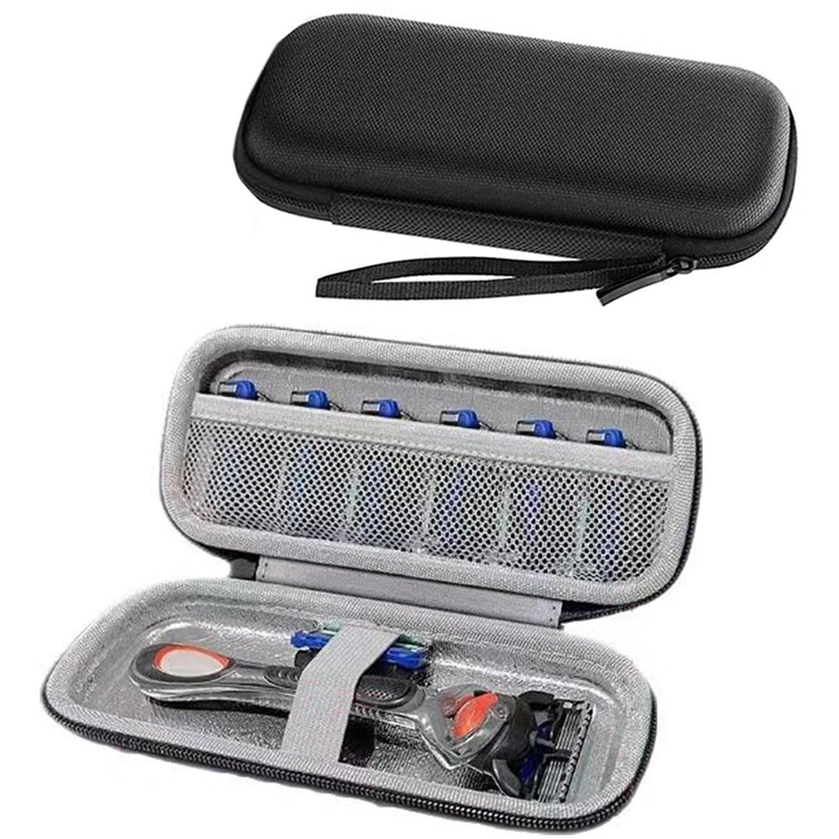 naisc front view closed travel case showing compact protection benefit