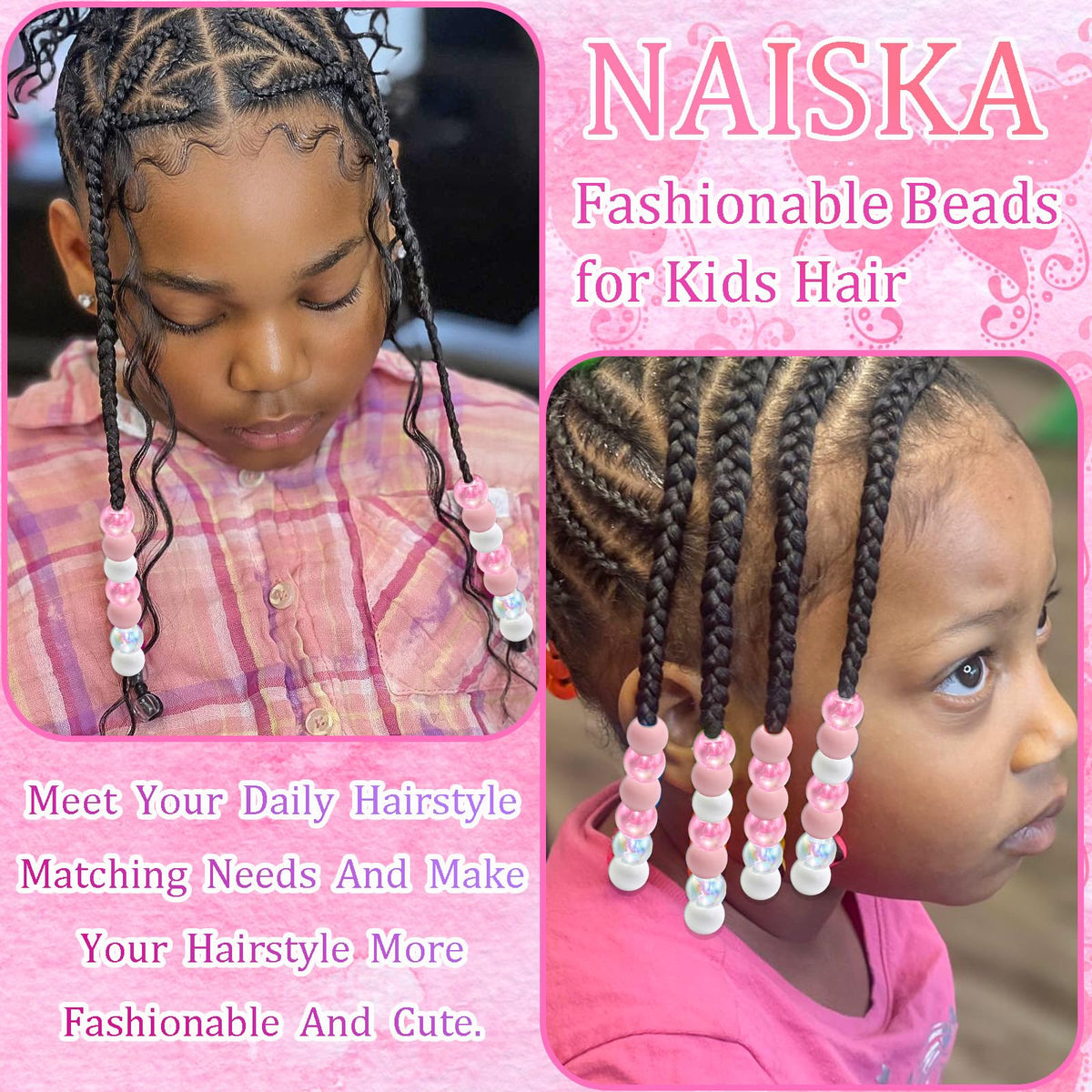 NAISKA mixed beads spread to show color variety for versatile styling