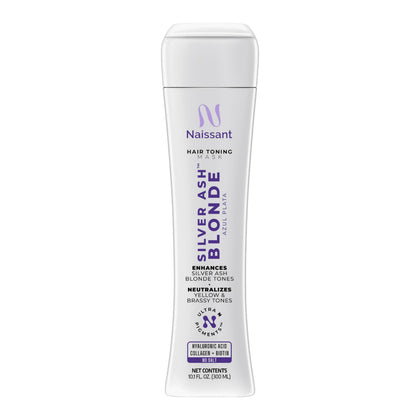 naissant front packaging showing silver ash blue mask for cool blonde results