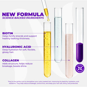 naissant ingredient label showing hyaluronic acid collagen biotin benefits