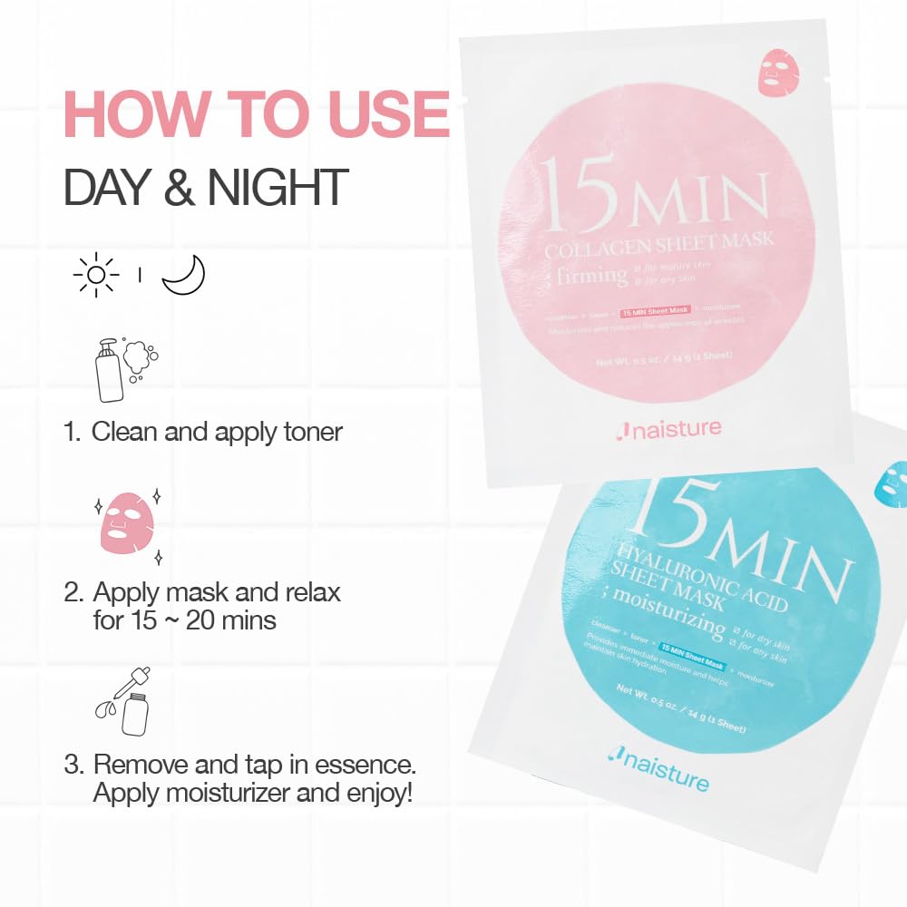 Naisture eye patches applied under eyes to reduce puffiness fast