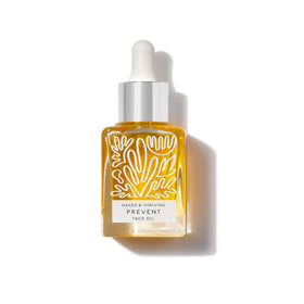 Naked & Thriving dropper releasing oil, demonstrates lightweight absorbency