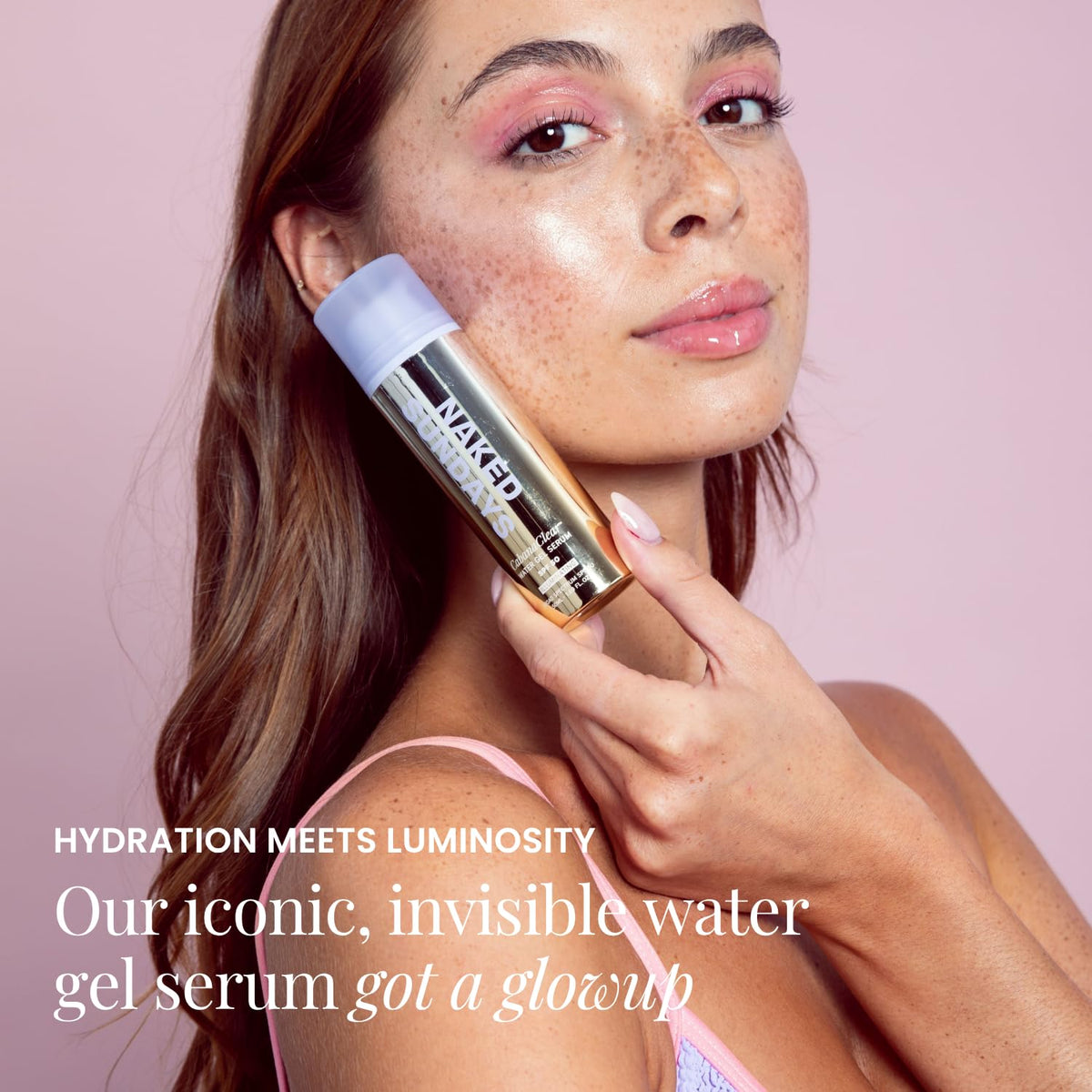Naked Sundays close-up gel texture highlighting lightweight hydrating finish
