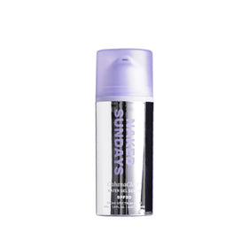 Naked Sundays front bottle view showing clear SPF 50 serum and label benefit