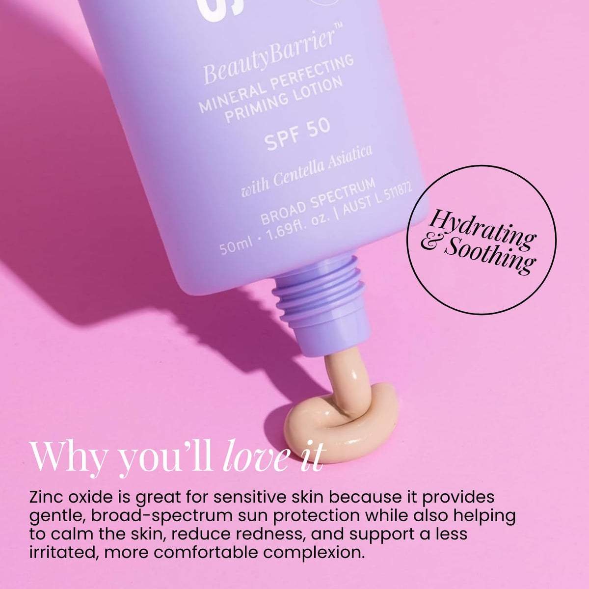 Naked Sundays Centella Asiatica ingredient shot conveying soothing benefit