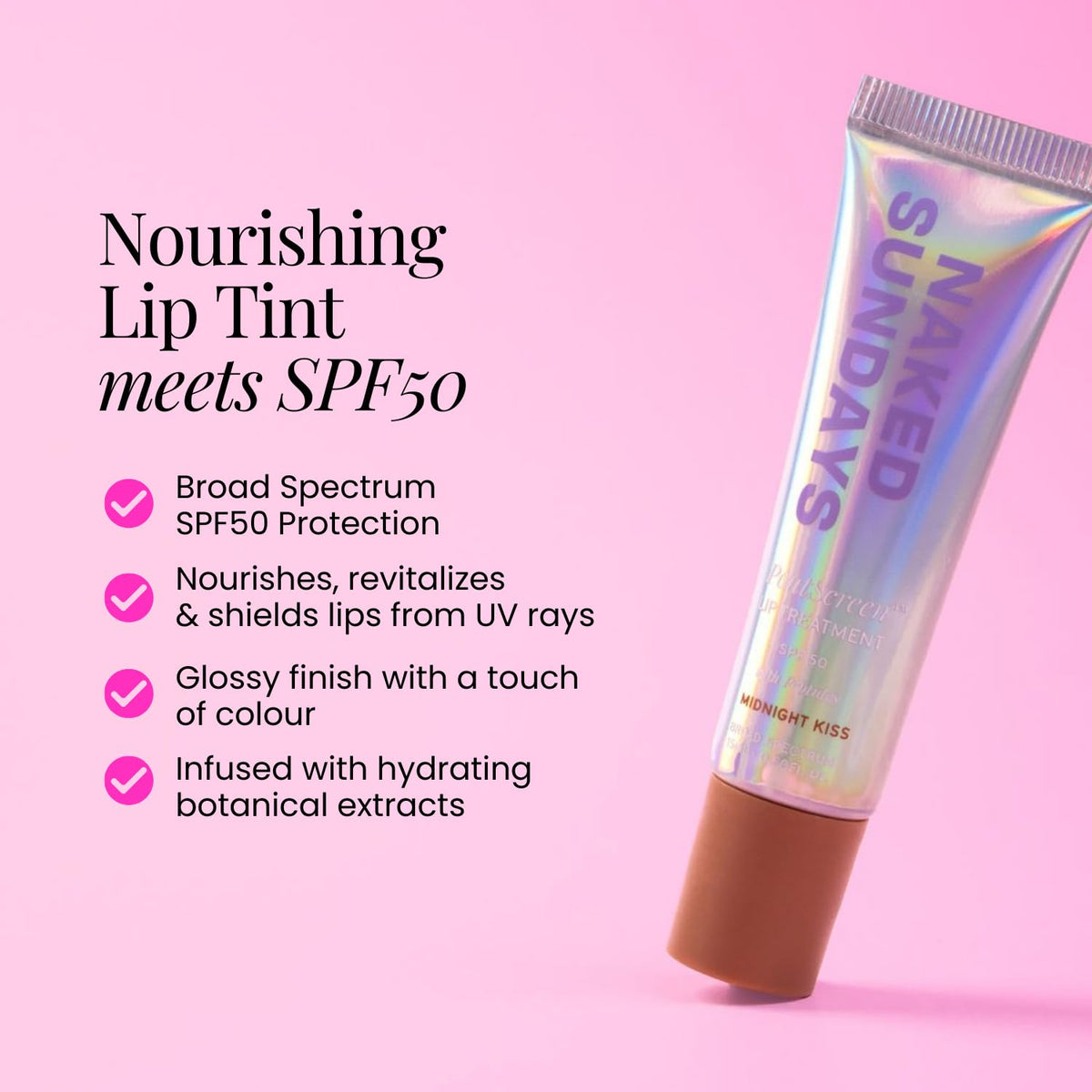 Naked Sundays applicator close-up highlighting smooth non-sticky glide
