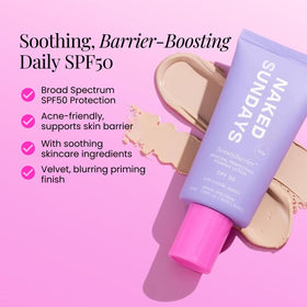 Naked Sundays mineral lotion texture close-up showing smooth finish
