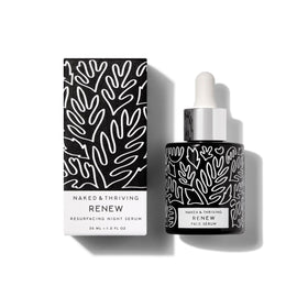 Naked & Thriving front bottle view showing clean packaging and nighttime use benefit