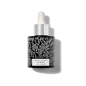 Naked & Thriving bottle on bedside table suggesting nightly resurfacing and restorative benefit