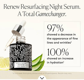 Naked & Thriving paired with face oil demonstrating complementary moisturizing results