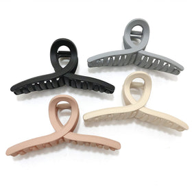 Nalodu front view large matte claw clip showing secure grip benefit