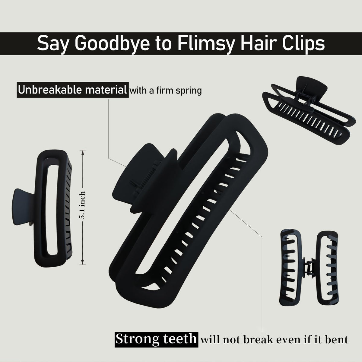 Nalodu close-up of matte black clip texture offering discreet everyday style