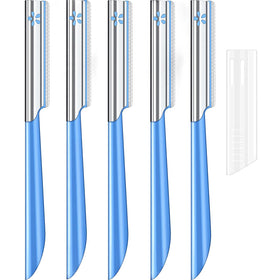 NANAN facial razor front view showing compact design and travel-ready benefit