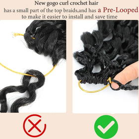 Naniciar close-up of deep gogo curl texture highlighting softness and no-tangle benefit