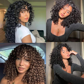 Naniciar model wearing ocean wave crochet hair illustrating natural look and comfortable wear benefit
