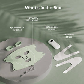 Nanoleaf conceptual before-after illustration showing improved skin appearance over time
