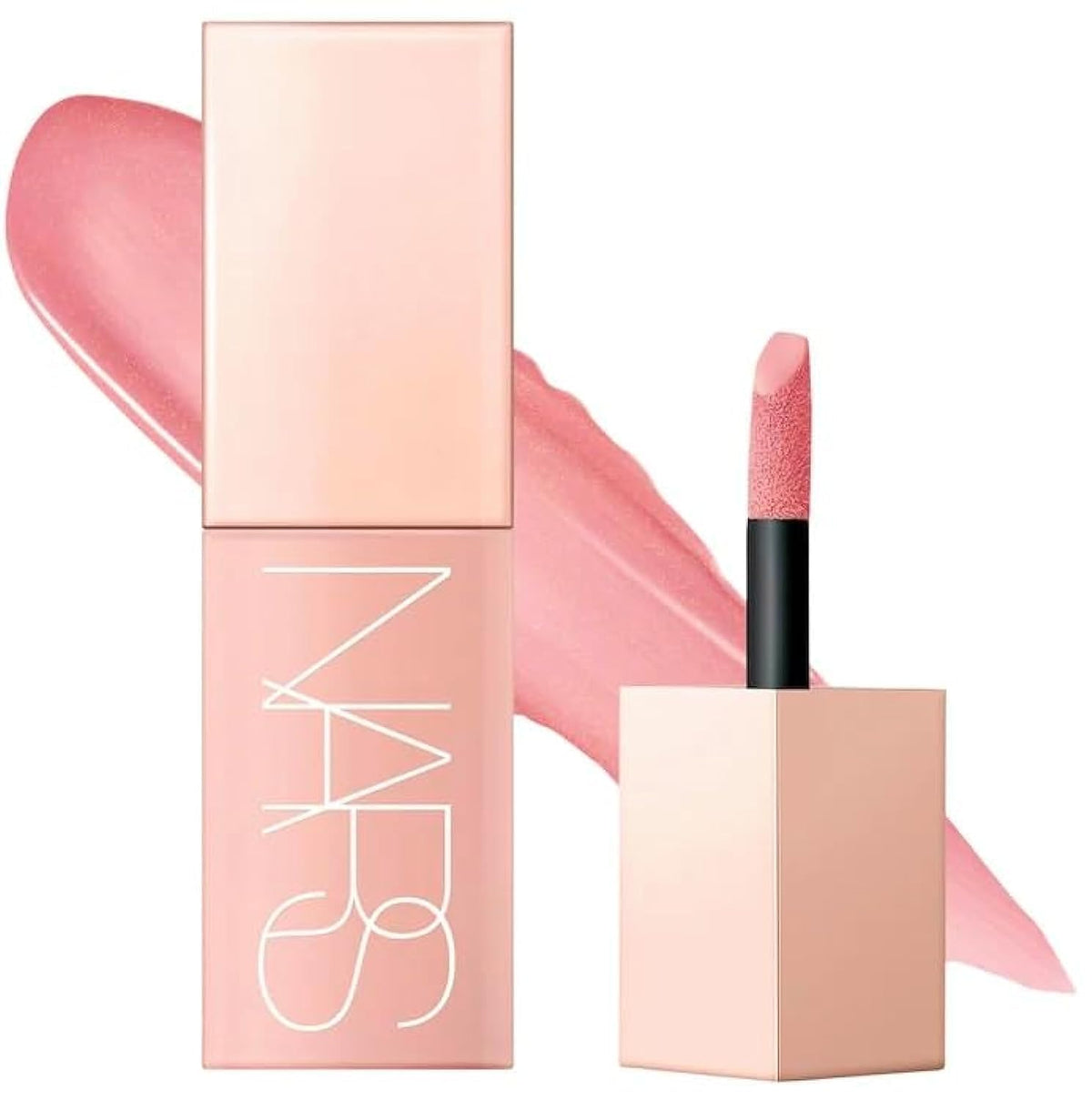 NARS Afterglow front packaging showing bottle and label for instant recognition and portability