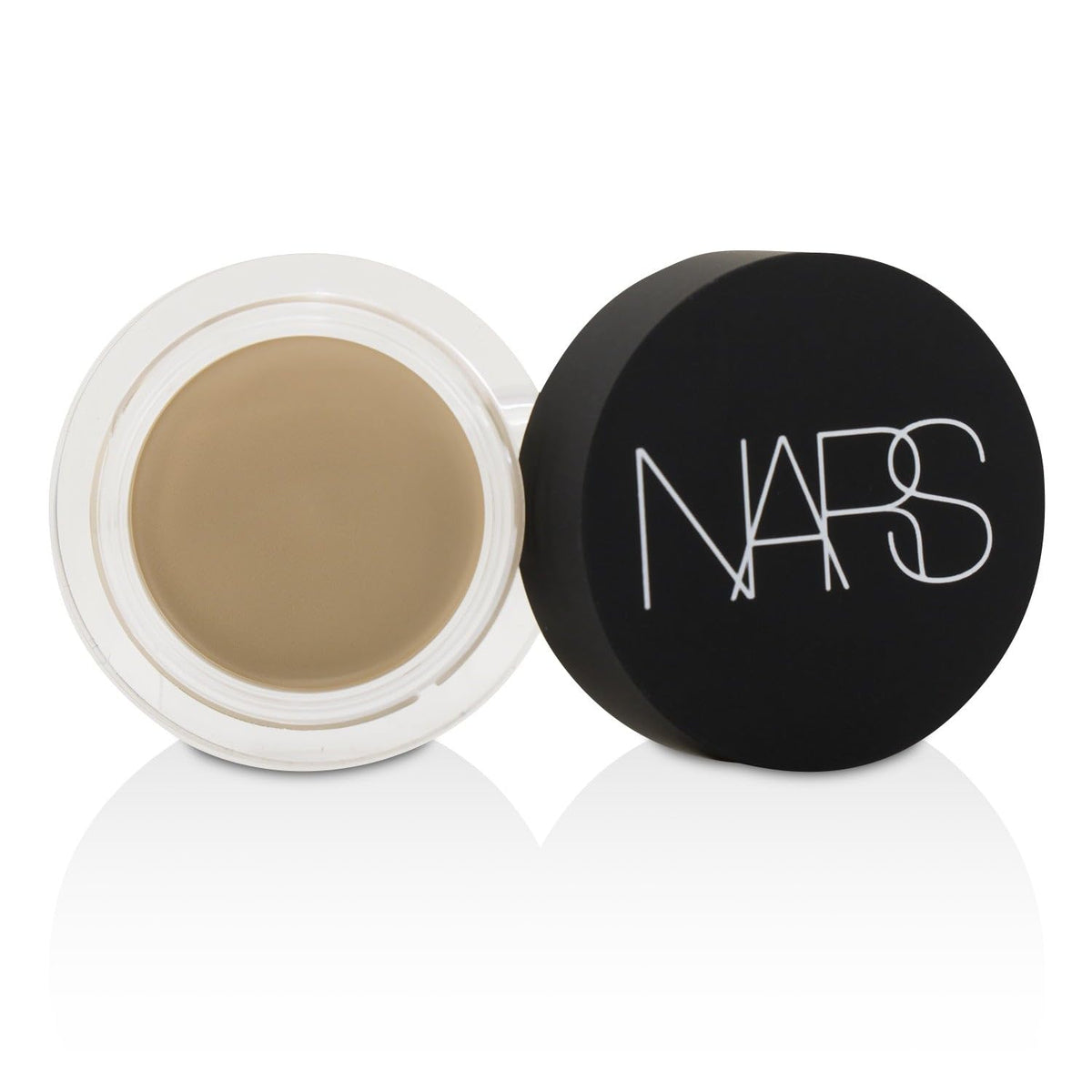 NARS concealer before and after cheek closeup showing visible texture blurring