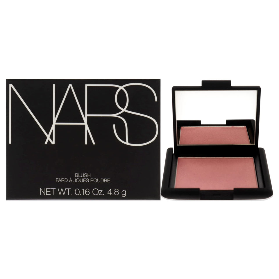 NARS Orgasm compact front view showing brand and color, easy recognition benefit