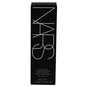 NARS product label and ingredient list close-up showing dermatologist-tested formulation benefit