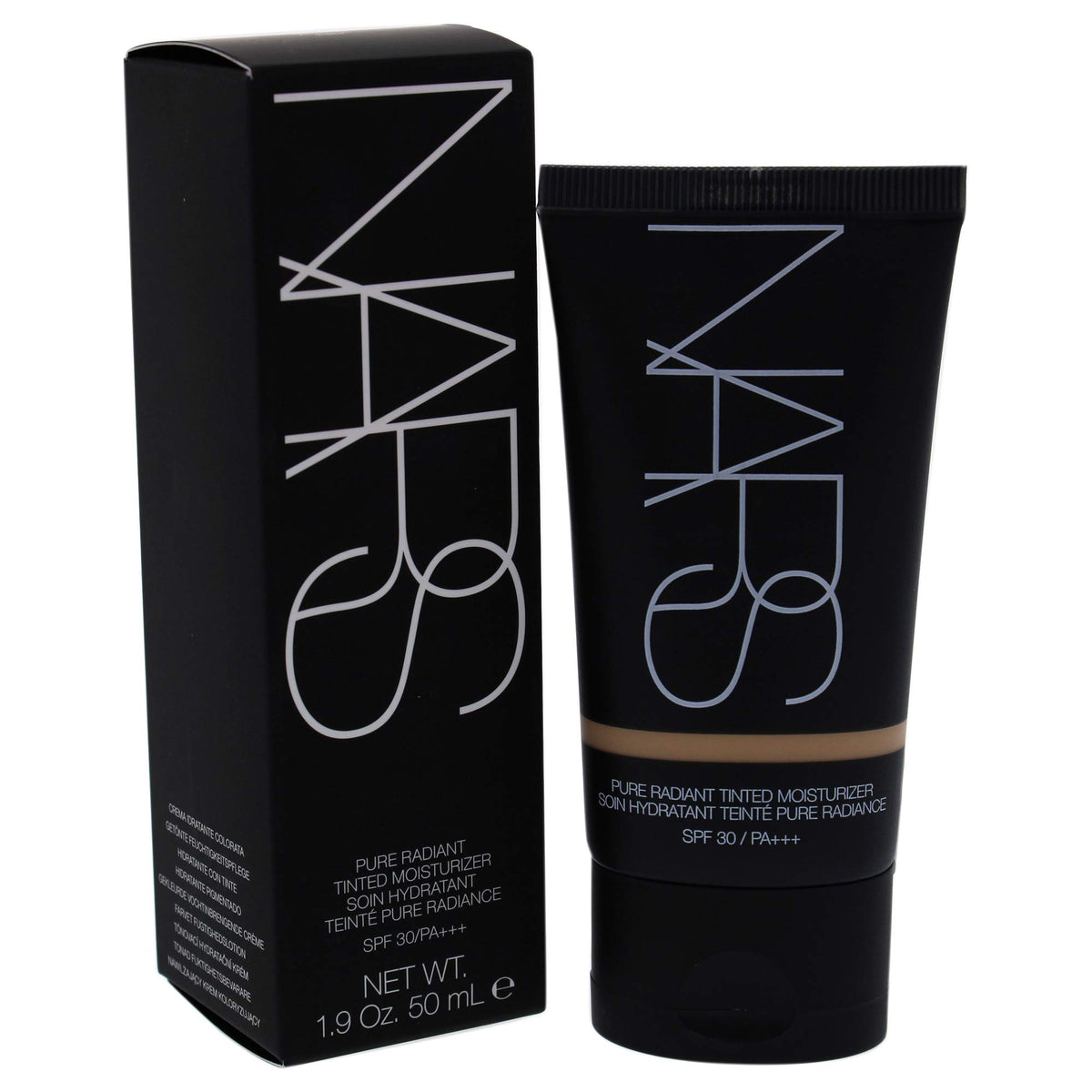 NARS texture close-up of tinted moisturizer showing smooth creamy finish for blendability