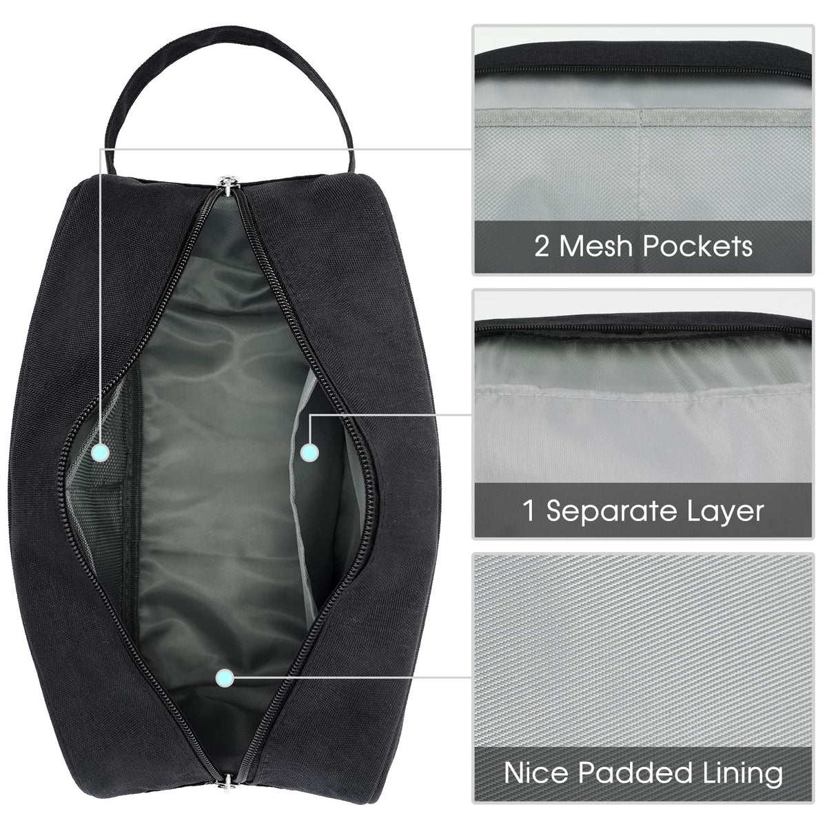 Narwey in use inside travel luggage showing tidy packing benefit