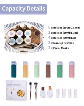 Narwey inner pockets organization detail highlighting five small pockets for brushes and liners