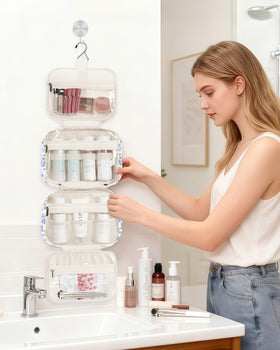 Narwey lifestyle travel bathroom setup shows convenience on the go benefit