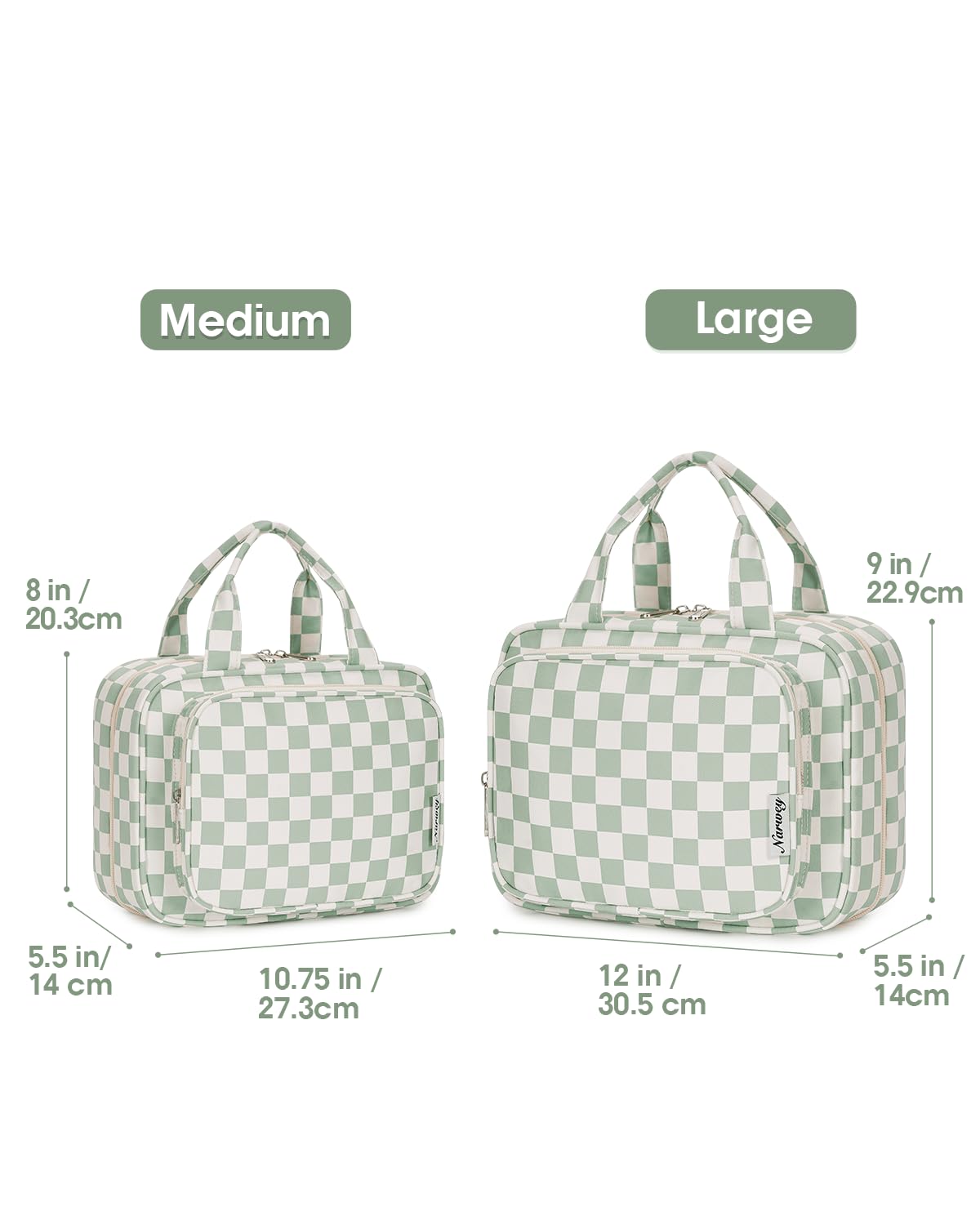 Narwey open flat revealing compartments for easy access and organization
